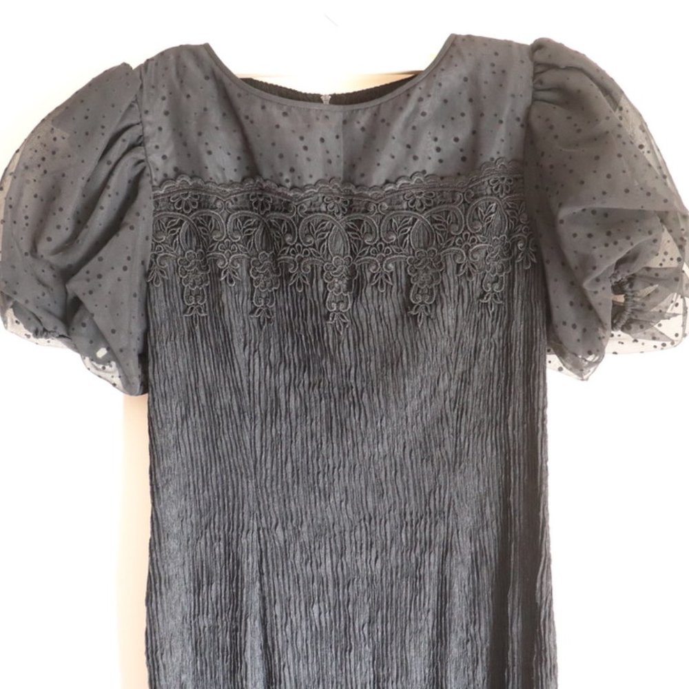 Vintage Leslie Fay Dress Black Size 10